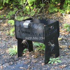 Мангал со встроенной шашлычницей и мотором на 6 шампуров - Птица