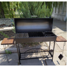 Мангал стационарный 3 мм на 16 шампуров + ПОДАРОК