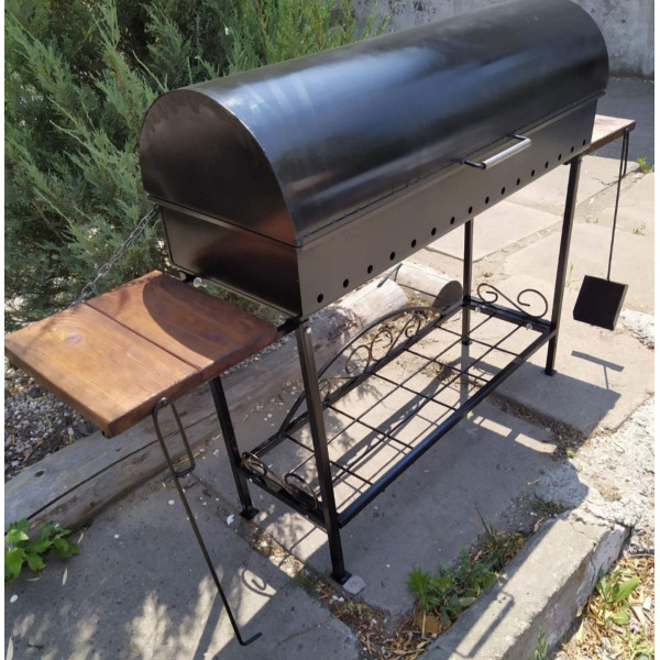 Мангал стационарный 3 мм на 16 шампуров + ПОДАРОК