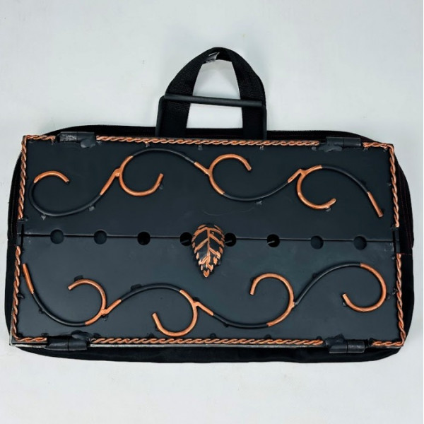 Мангал-чемодан 3 мм на 10 шампурів з чохлом, совком та кочергою