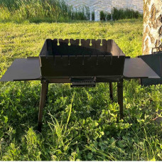 Мангал-чемодан Steelger 3 мм на 6 шампурів