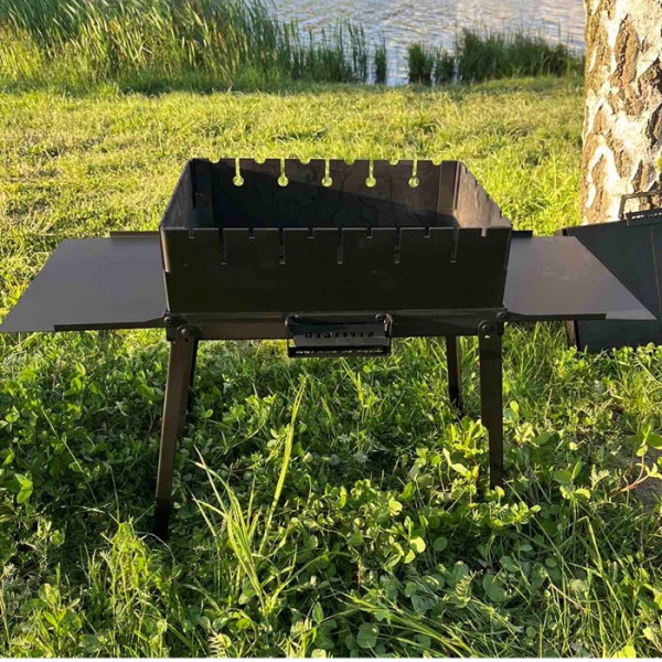 Мангал-чемодан Steelger 3 мм на 6 шампурів