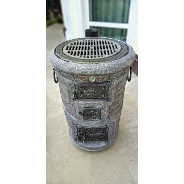 Многофункциональная печь под казан PEPELAZIO Grey