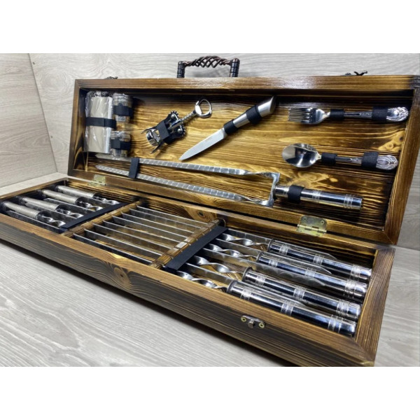 Набор подарков шампуров Silver (7809)