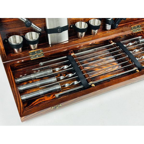 Набор подарков шампуров Silver Black (7904)