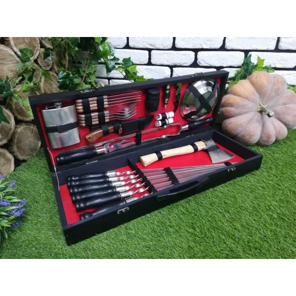 Набір шампурів подарунковий BLACK BOX (E-002)