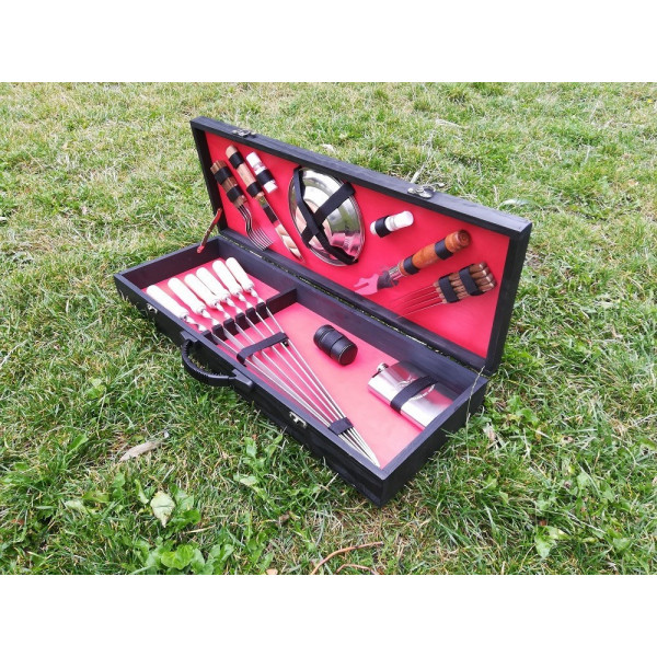 Набор подарочных шампуров BLACK BOX (K-008)