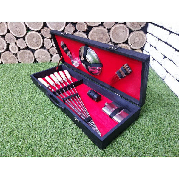 Набор подарочных шампуров BLACK BOX (K-010)