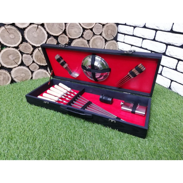 Набор подарочных шампуров BLACK BOX (K-010)