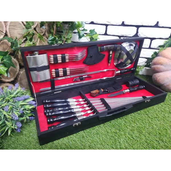 Набор подарочных шампуров BLACK BOX (L-105)