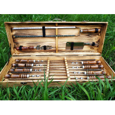 Набір подарункових шампурів у дерев'яному кейсі (2012)