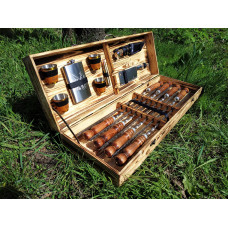 Набір подарункових шампурів у дерев'яному кейсі (2027)