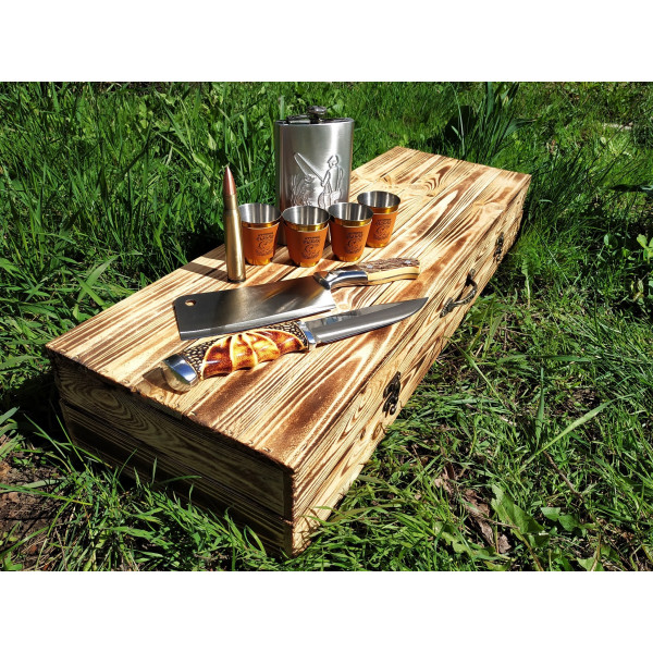 Набір подарункових шампурів у дерев'яному кейсі (2027)