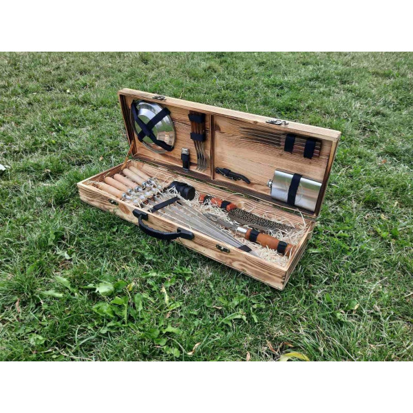 Набір шамупрів подарунковий в дерев'яному кейсі (K-007)