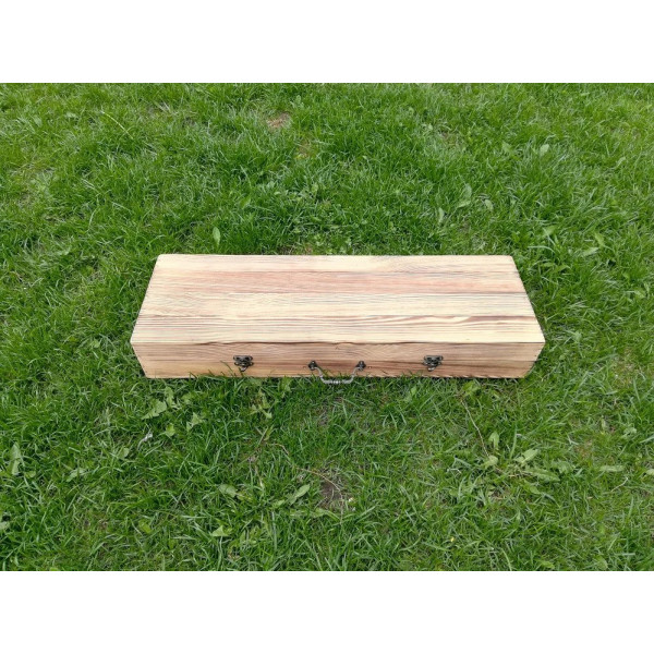 Набор подарочных шампуров в деревянном кейсе (М-018)