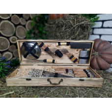 Набір розбірних шампурів у подарунковому кейсі (Р-003)