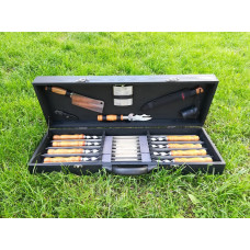 Набір шампурів BLACK BOX подарунковий у дерев'яному кейсі (M-005)