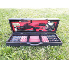 Набір шампурів MASTER BLACK в дерев'яному кейсі