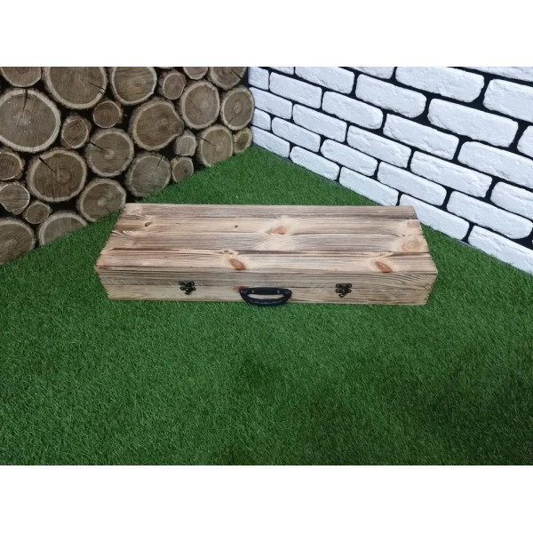 Набор шампуров в деревянном кейсе (V-103)