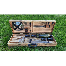 Набір шампурів у дерев'яному кейсі (К-001)