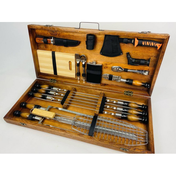Набор шампуров в кейсе (7507)