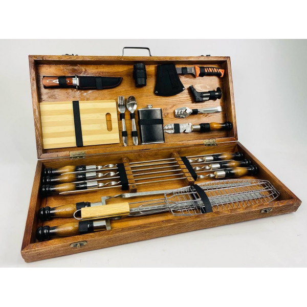 Набор шампуров в кейсе (7507)