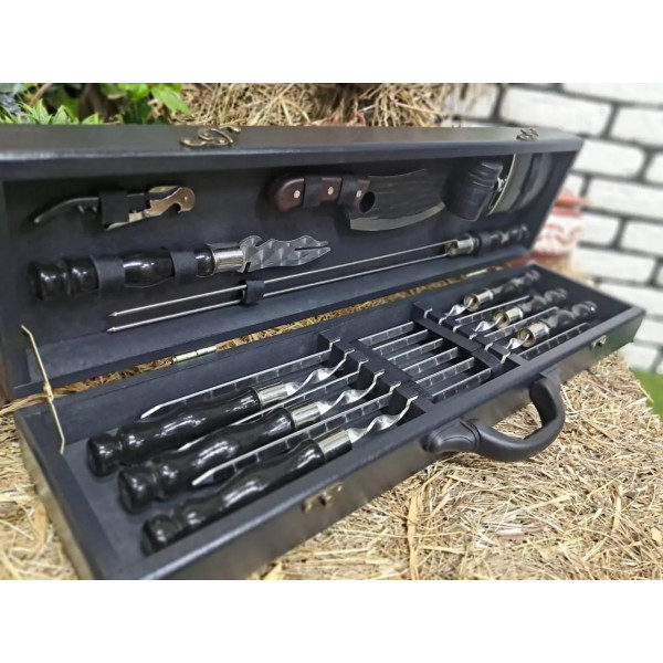 Набор шампуров в кейсе (L-203)