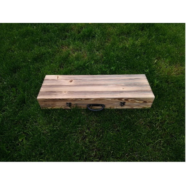 Набір шампурів та аксесуарів у дерев'яному кейсі (013 NEW)