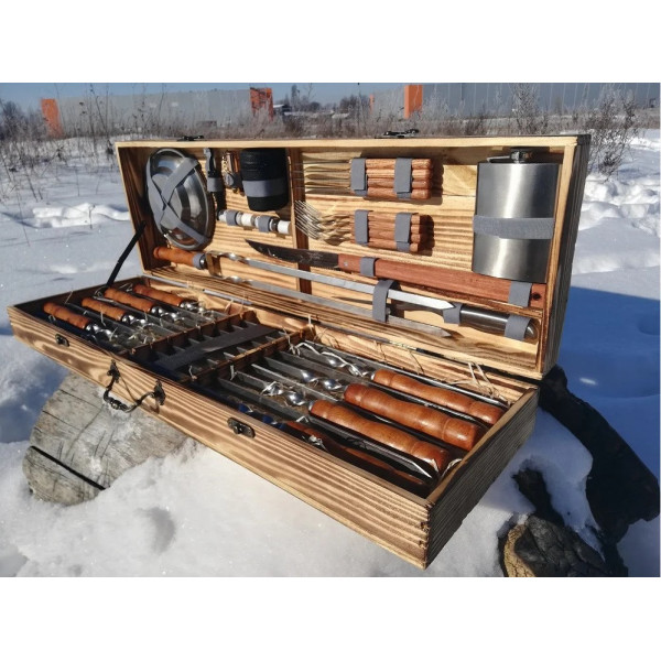 Набір шампурів та аксесуарів для барбекю MASTER BBQ MAX (013T)