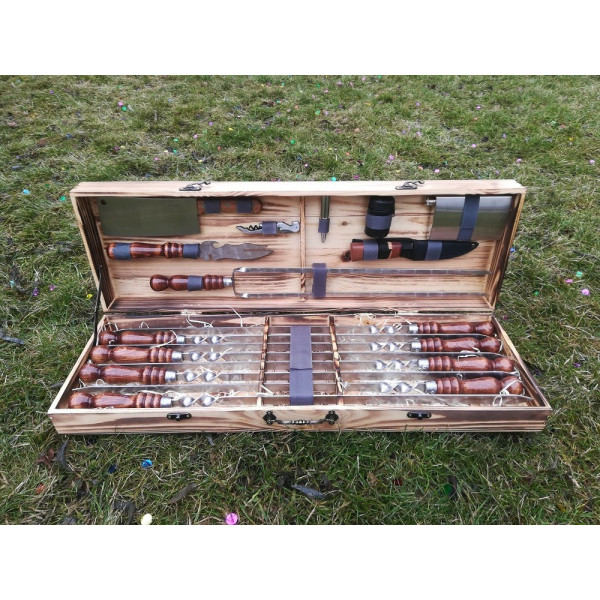 Набір шампурів та аксесуарів для барбекю VIP (vk-004)