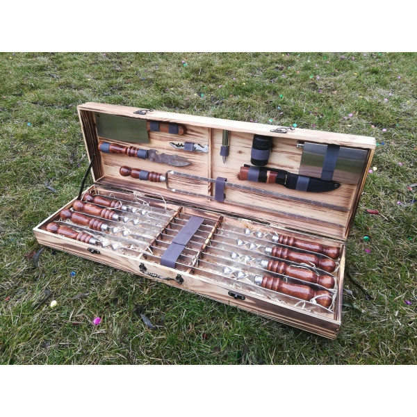 Набір шампурів та аксесуарів для барбекю VIP (vk-004)