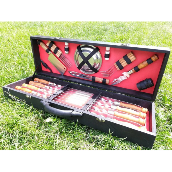 Набір шампууів BLACK BOX в дерев'яному кейсі (LK-005)