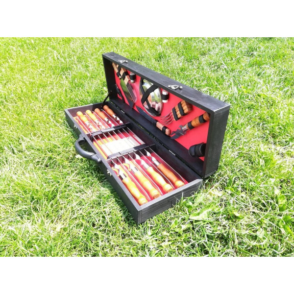 Набір шампууів BLACK BOX в дерев'яному кейсі (LK-005)