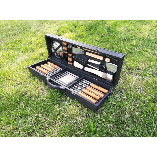 Набір шампууів BLACK BOX в дерев'яному кейсі (M-015)