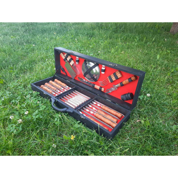 Набір шампууів BLACK BOX в дерев'яному кейсі (М-020)