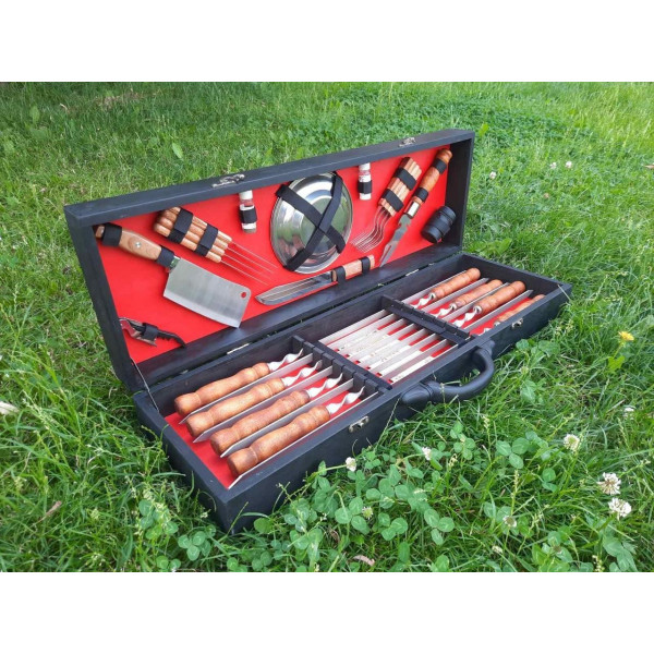 Набір шампууів BLACK BOX в дерев'яному кейсі (М-020)