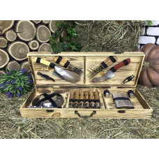 Набір розбірних шампурів у подарунковому кейсі (Р-002)