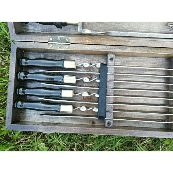 Набор шампуров BBQ-black 2