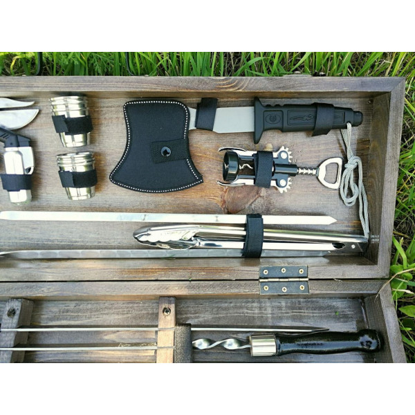 Набор шампуров BBQ-black 2