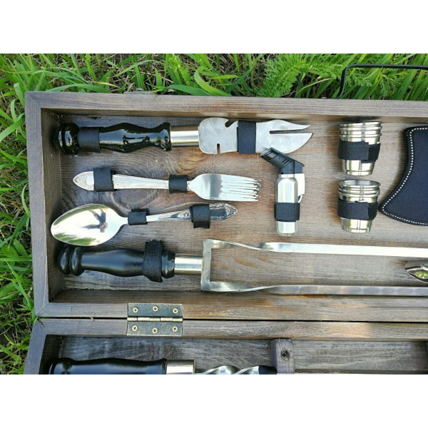 Набор шампуров BBQ-black 2