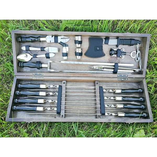 Набор шампуров BBQ-black 2