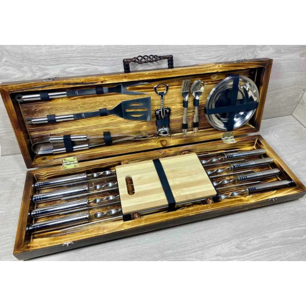 Набір шампурів подарунковий BBQ Silver (7807)