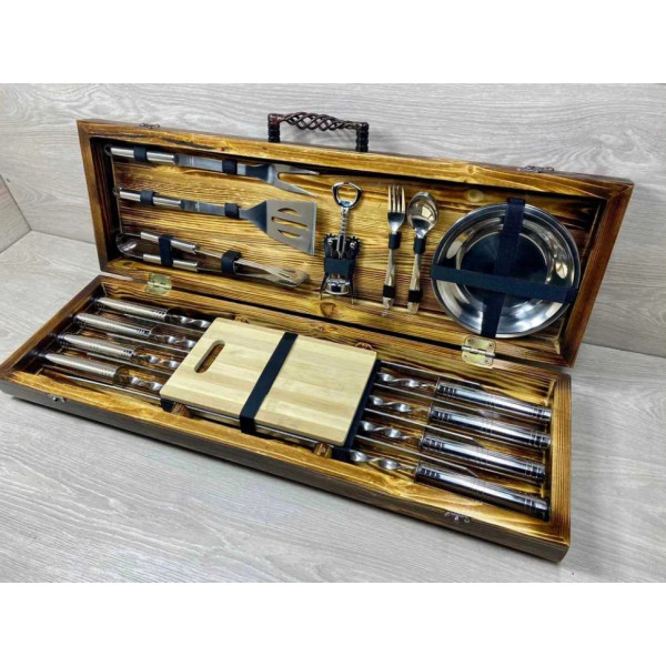 Набір шампурів подарунковий BBQ Silver (7807)