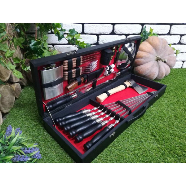 Набор подарочных шампуров BLACK BOX (E-002)