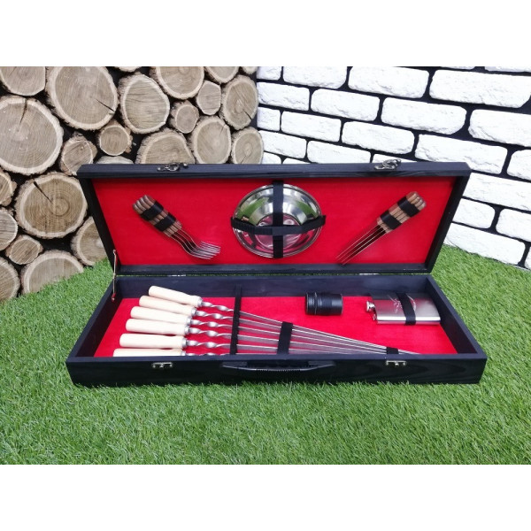 Набір шампурів подарунковий BLACK BOX (K-010)