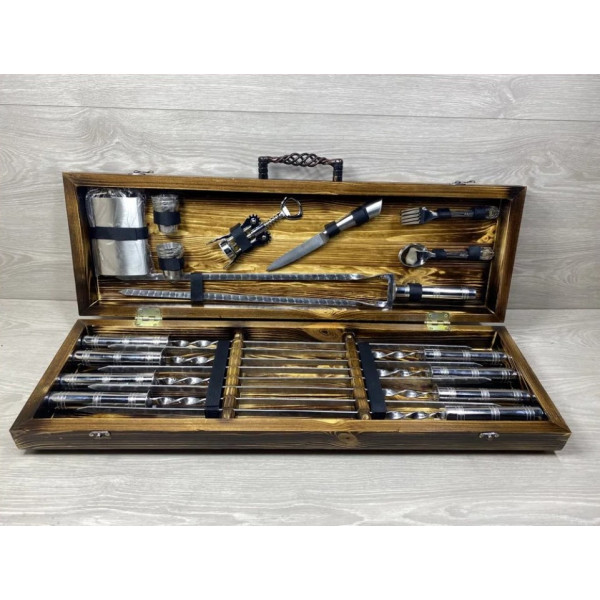 Набор подарков шампуров Silver (7809)