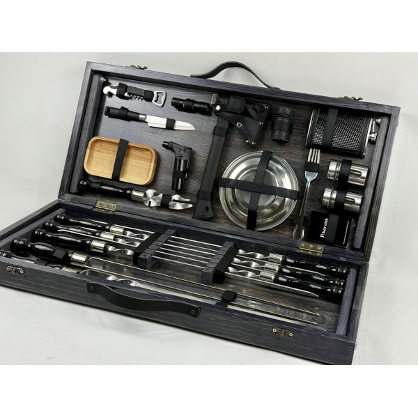 Набор подарочных шампуров в кейсе-столике (7514)