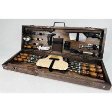 Набір шампурів подарунковий у кейсі-столику (7620)