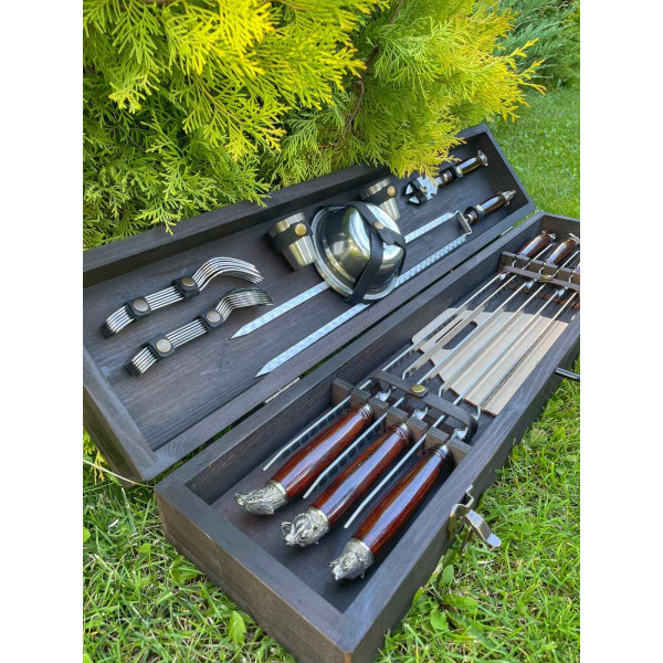 Набір шампурів ручної роботи BRONZ