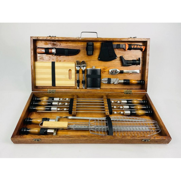 Набор шампуров в кейсе (7507)